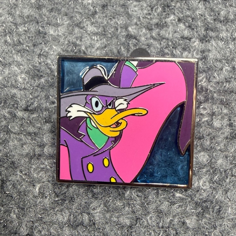 Disney Pin Darkwing Duck Daring Detectives Mystery Box Stained Glass Pin